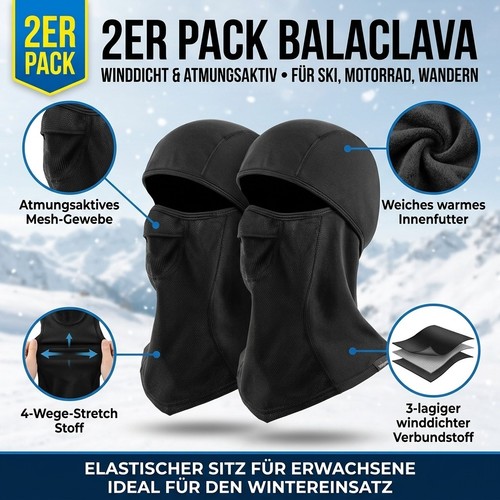Maske sturmhaube balaclava - 2x,